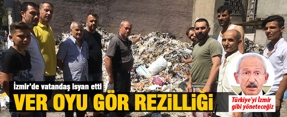 İzmir'in göbeğinde isyan ettiren çöp dağları