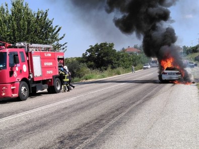 Komutanın Yeni Aldığı Otomobili Alev Alev Yandı