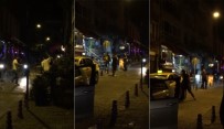 DAYAK - (Özel) Şehir Zorbalarının Taksicinin Kafasında Şişe Kırıp Aracına Zarar Verdiği Anlar Kamerada