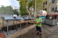 HAVA SICAKLIKLARI - Muratpaşa Belediyesinden Çöp Konteynerlerine Özel Temizlik