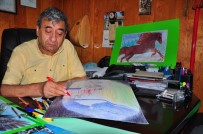 KEMİK ERİMESİ - (Özel) Bedensel Engelli İş Adamı Çizdiği Resimlerle Hayata Tutundu