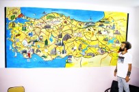 ESENDERE - Sınırdaki Okula Türkiye Haritasını Çizdi