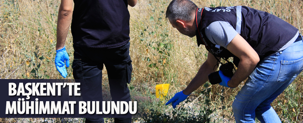 Başkent'te mühimmat bulundu