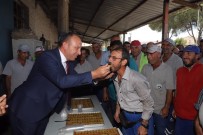 BAYRAMLAŞMA - Belediye Çalışanlarının Ağzı Baklavayla Tatlandı