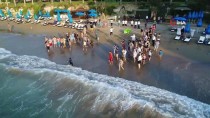 BOĞULMA VAKASI - Kurtarılan Caretta Caretta Denize Bırakıldı