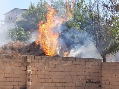 Akçakale'de Odunlukta Çıkan Yangın Korkuttu