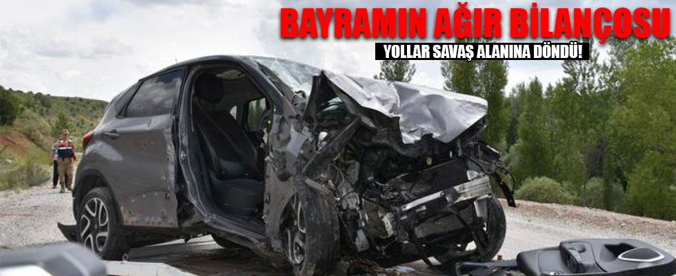 Bayramda trafik kazaları can almaya devam etti