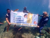 KALP KASI - DMD Hastalığına Dikkat Çekmek İçin Deniz Dibinde Pankart Açtılar