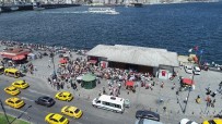 HEYBELIADA - (Özel) İstanbullular Adalar İskelesi'ne Akın Etti