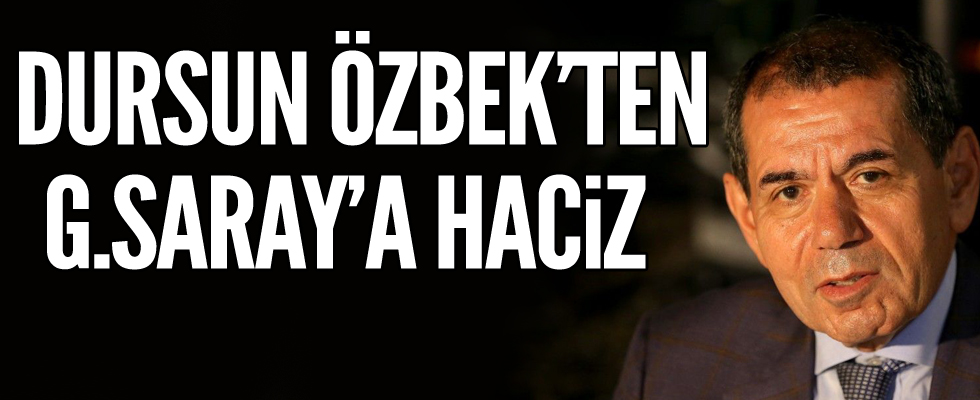 Dursun Özbek'ten Galatasaray'a haciz şoku!