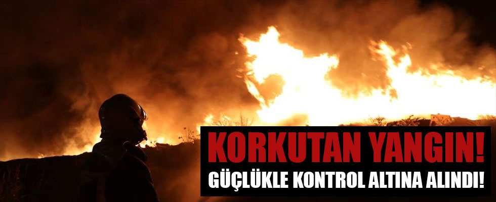 Marmara Adası'nda büyük yangın!