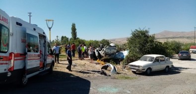 Nevşehir'de Pikap Otomobile Çarptı Açıklaması 4'Ü Çocuk 8 Yaralı