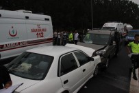 ALMINA - TEM'de Otomobiller Kafa Kafaya Çarpıştı Açıklaması 8 Yaralı