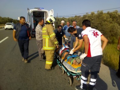 Havran'da Trafik Kazası Açıklaması 1 Yaralı