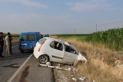 Aksaray'da Otomobil Şarampole Devrildi Açıklaması 1 Yaralı