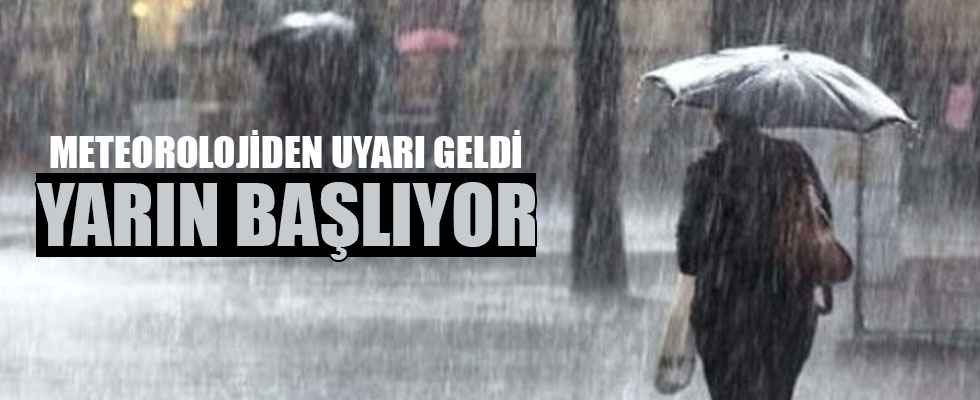 Marmara için sağanak uyarısı