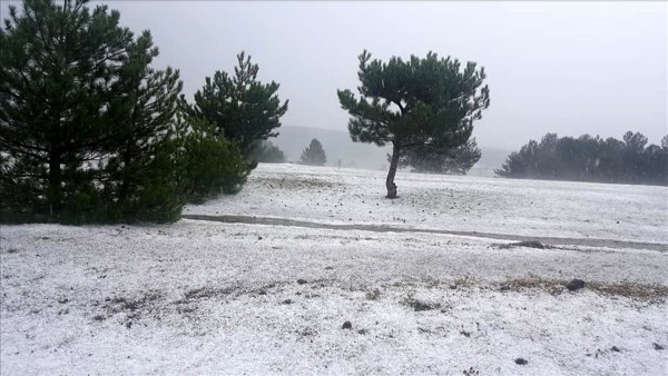 Kastamonu'da dolu etkili oldu