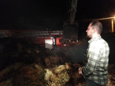 Altıntaş'ta Yangın