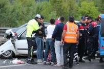İZZET BAYSAL DEVLET HASTANESI - TEM’de feci kaza! Etler yola savruldu