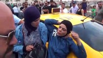 TAKSİM POLİS MERKEZİ - (ÖZEL) Taksim Meydanı'nda Taksiciyle Kadın Turist Arasında Arbede Yaşandı