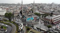 Şiddetli Yağış Sonrası Eminönü'ndeki Son Durum Havadan Görüntülendi