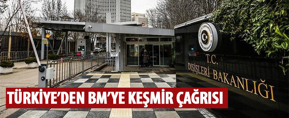 Türkiye'den BM'ye Keşmir çağrısı