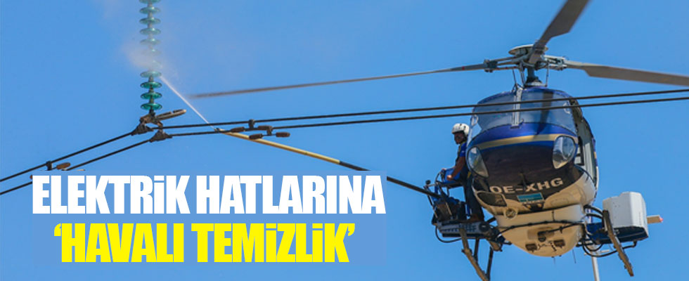 Elektrik hatlarına 'Havalı' temizlik