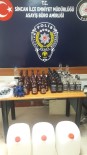 İÇKİ ŞİŞESİ - Kuaförde 36 Şişe Kaçak Alkol Ele Geçirildi