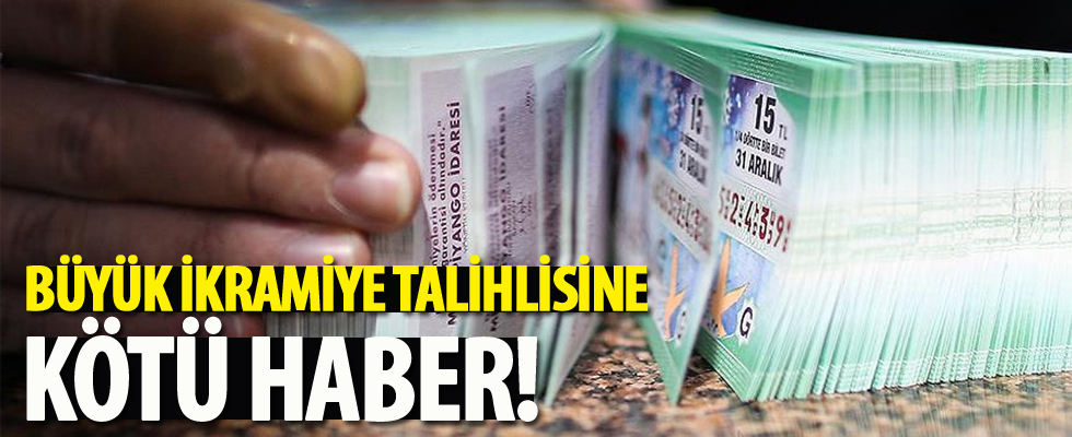 Büyük ikramiye talihlisine kötü haber!