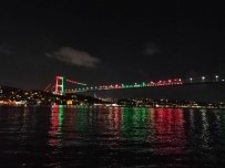 FATIH SULTAN MEHMET KÖPRÜSÜ - Avrupa Ve Asya Arası Afganistan Bayrağı Rengine Büründü
