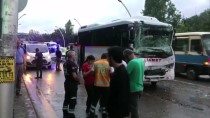 BELEDIYE OTOBÜSÜ - Başkentte Trafik Kazası Açıklaması 8 Yaralı