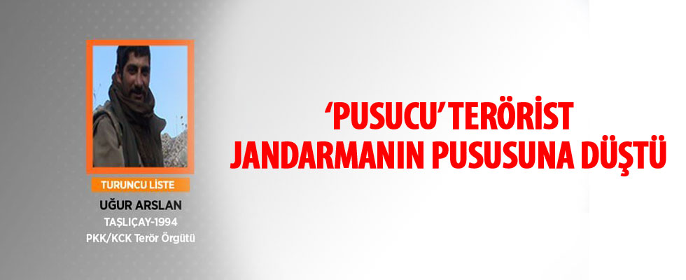 'Pusucu' terörist jandarmanın pususuna düştü