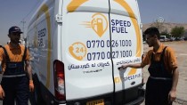 SÜLEYMANIYE - Irak'taki İlk Seyyar Benzinlik Yolda Kalanların İmdadına Yetişiyor