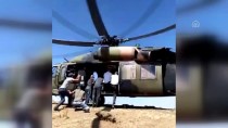 Siirt'te Kayalıklardan Düşen Çoban, Helikopterle Kurtarıldı Haberi