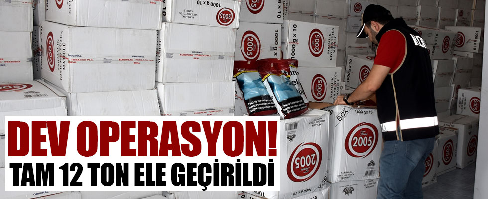 Kayseri'de kaçakçılık operasyonu