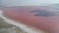 TUZ GÖLÜ - Tuz Gölü Pembe Renge Büründü