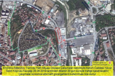 Alibeyköy'de Tramvay İçin Altyapı Deplasesi Yapılacak