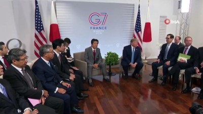 G7 Zirvesi'nde Trump Ve Abe Bir Araya Geldi