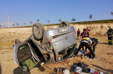 Aksaray'da Otomobil Takla Attı Açıklaması 1 Ölü, 3 Yaralı