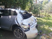 KAVAKLı - Beylikdüzü'nde Araç Evin Bahçesine Uçtu