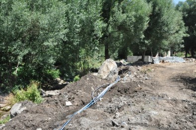 İran Sınırındaki Şifalı Suda Su Onarım Çalışmaları Başladı
