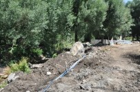 ESENDERE - İran Sınırındaki Şifalı Suda Su Onarım Çalışmaları Başladı