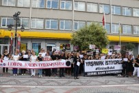 KADIN CİNAYETLERİ - Edirne'de Kadınlar Tek Yürek Oldu Açıklaması 'Kadına Şiddete Hayır'