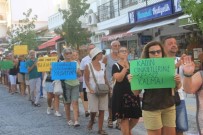 KADIN PLATFORMU - Datçalı Ka­Dın­Lar, Ka­Dı­Na Şiddete Tepki İçin Yü­Rü­Dü