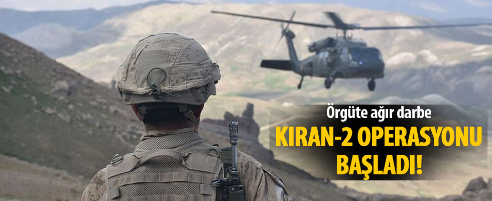 Terör örgütü PKK'ya yönelik 3 ilde 'Kıran-2 Ortak Operasyonu'