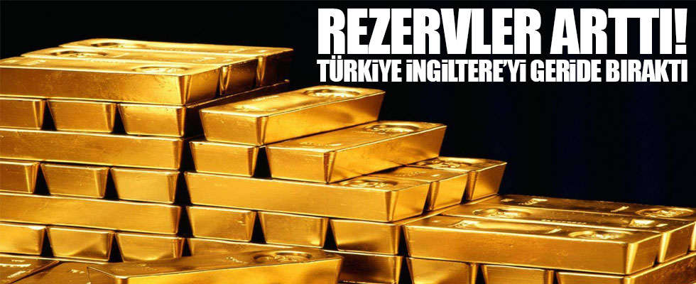 Türkiye altın rezervi sıralamasında 18'inci sıraya yükseldi