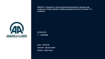 Amasya'da Uyuşturucu Operasyonuna 7 Tutuklama
