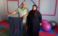 YAŞLI ÇİFT - Birbirlerini Motive Ederek Gittikleri Obezite Merkezinde Fazla Kilolarından Kurtuldular