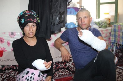 Karaman'da Hamile Kadın İle Kocasına Silahlı Ve Sopalı Saldırı