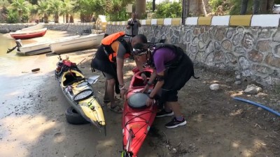 Mersin'den Kıbrıs'a Kanoyla Yolculuk Başladı